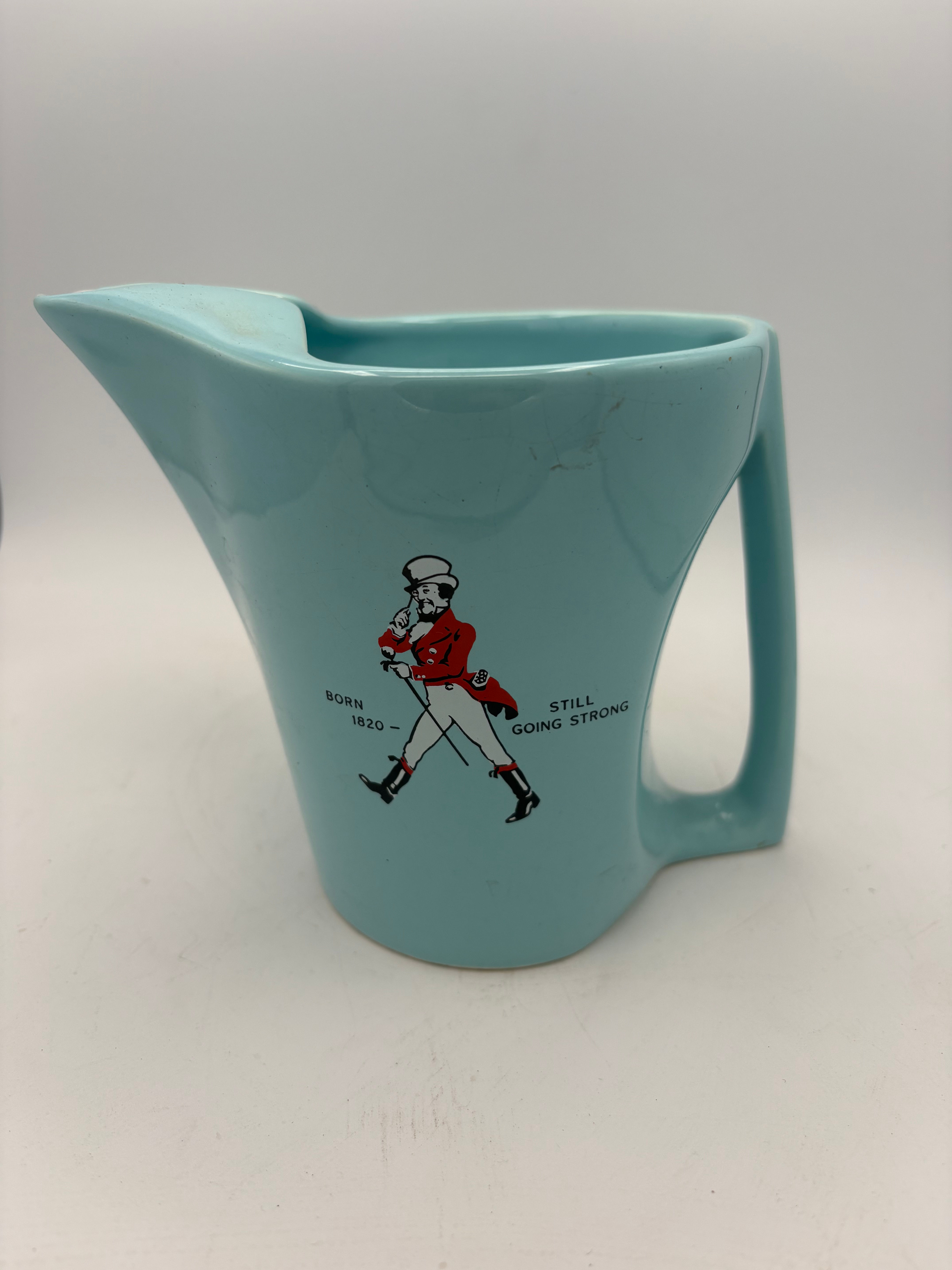 Vintage Johnnie Walker Whisky Water Jug Whiskey by Wade Pottery Pottery Scottis