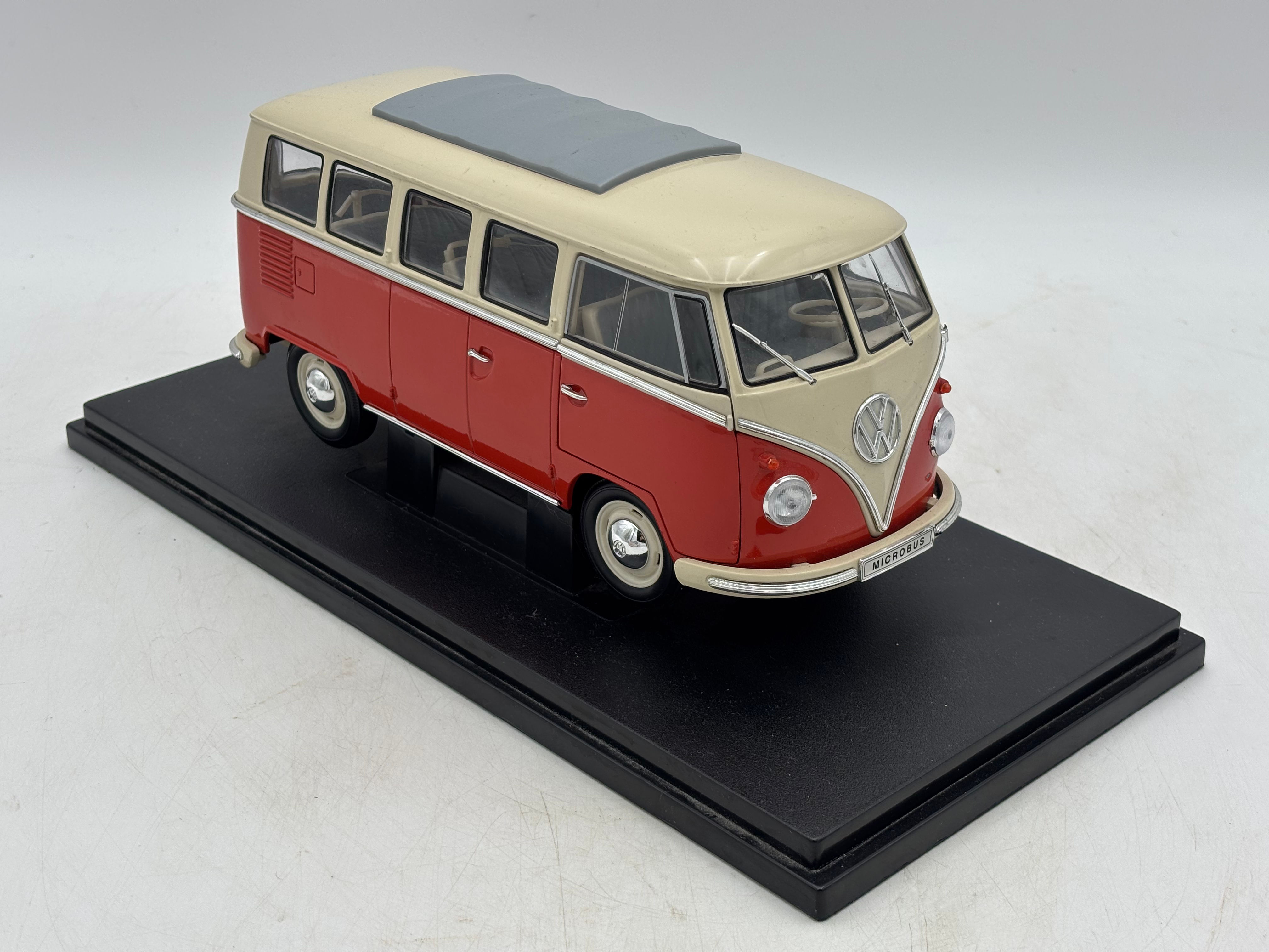 Large Large Diecast Model of a Volkswagen T1 Minibus Hippie Van or Bulli Van Bus