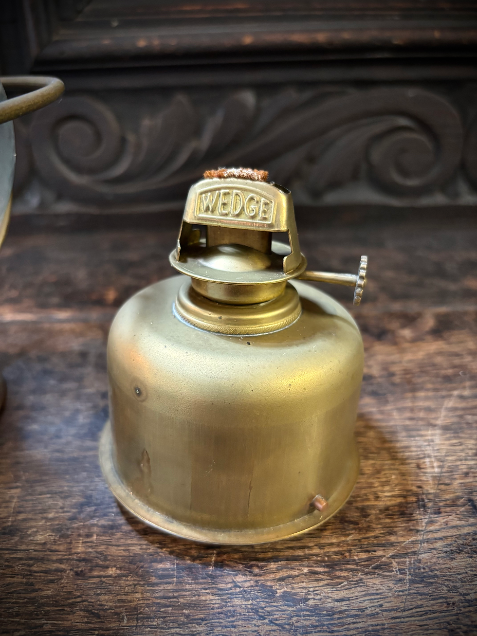 Thumbnail: Vintage Ships Parrafin Lantern Onion Globe copper Lamp