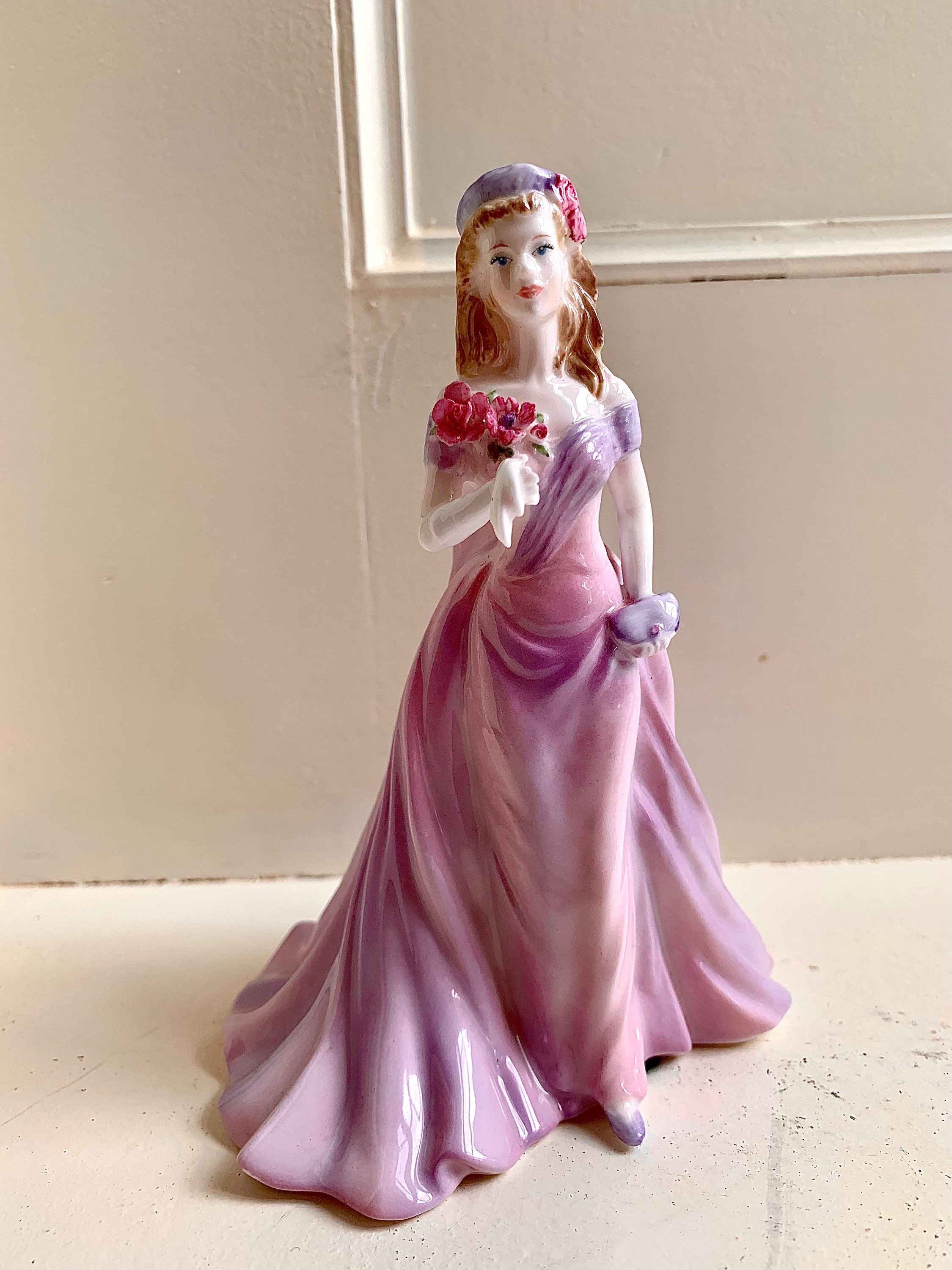 Coalport Figurine : Vintage Coalport Figurine “Caroline”