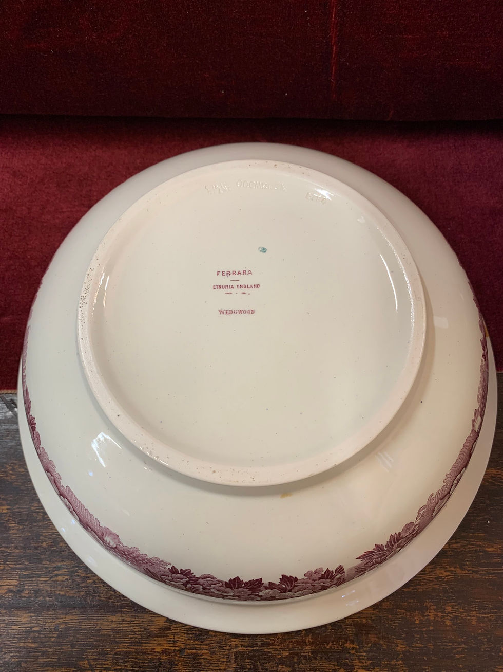 Thumbnail: Vintage 1960 Wedgwood of Etruria & Barlaston Ferrara Large Bowl