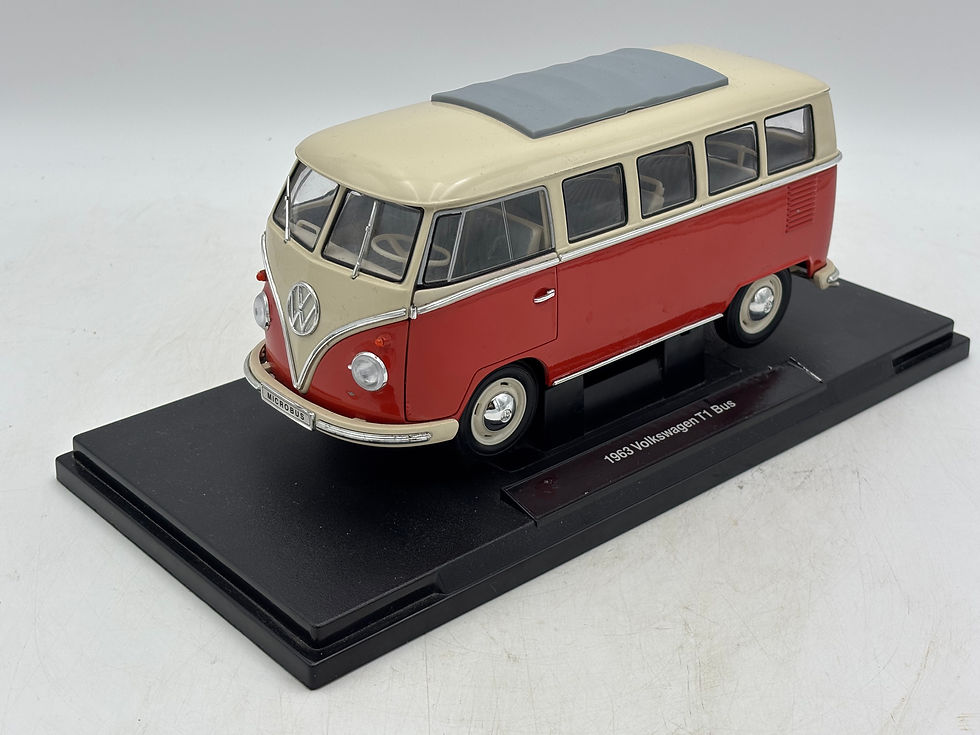 Thumbnail: Large Large Diecast Model of a Volkswagen T1 Minibus Hippie Van or Bulli Van Bus