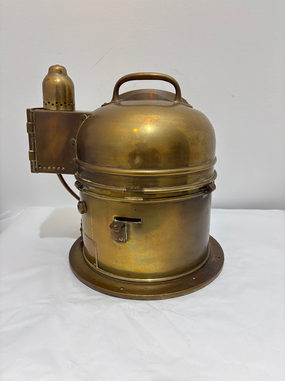 Thumbnail: WW2 Brass Royal Navy Pattern 0183 Binnacle Boat Compass