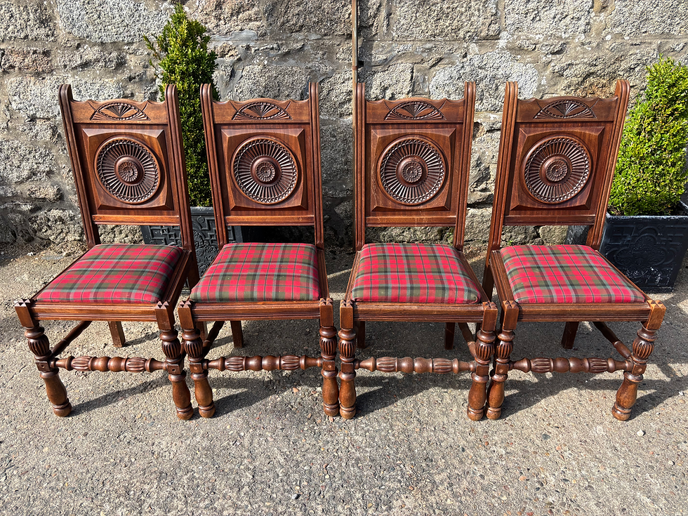 Thumbnail: Set of Four Antique Edwardian Dining Chairs c.1910 
