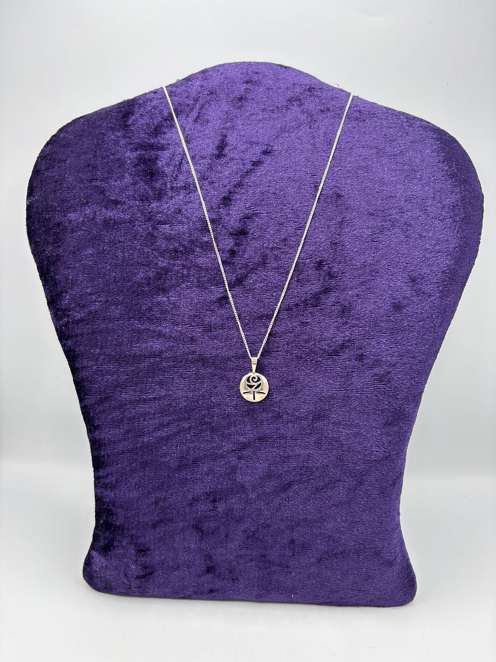 Thumbnail: Silver 925 Rennie Mackintosh Rose Pendant 