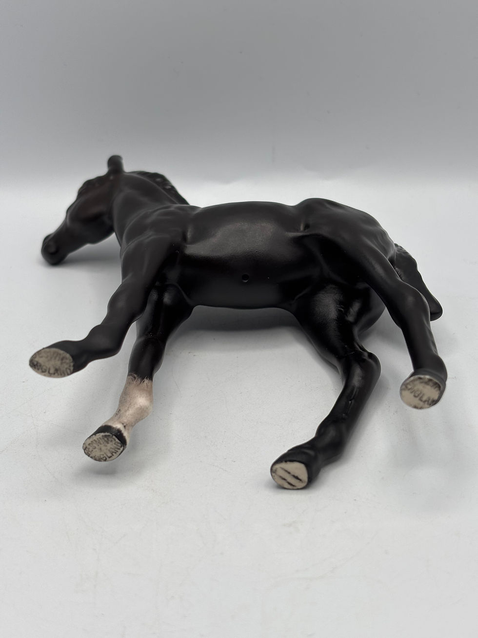 Thumbnail: Beswick Black Beauty Foal Rare Satin Matt Black Vintage Model 