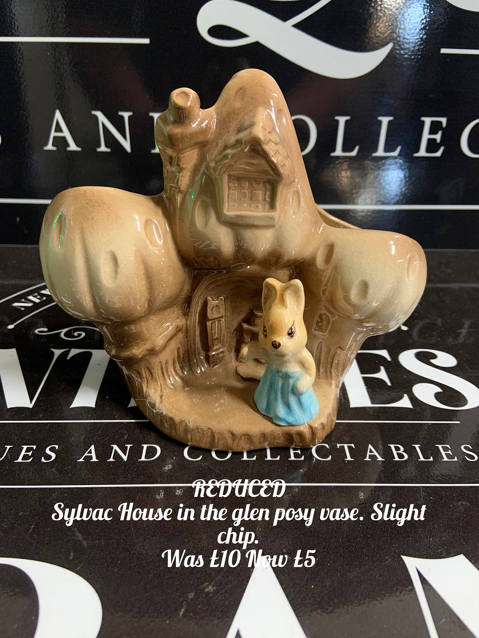 Thumbnail: ON SALE Sylvac House In The Glen Posy Vase.