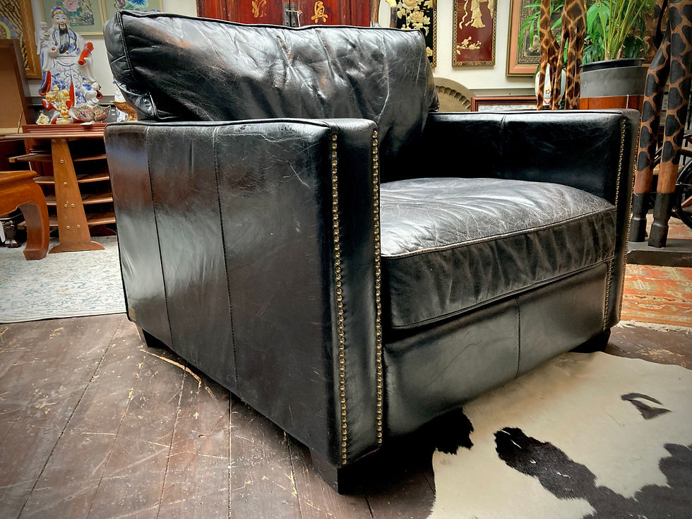 Thumbnail: Halo Viscount William Hand Crafted Two Seat Leather Sofa & Armchair 