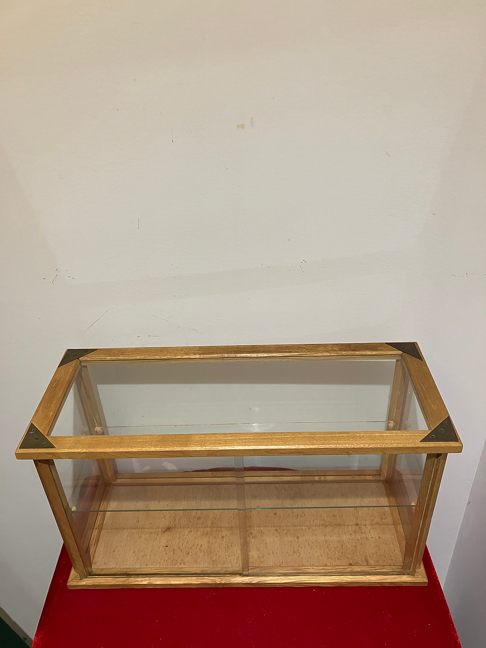 Thumbnail: Small Glazed Display Cabinet With Sliding Door 