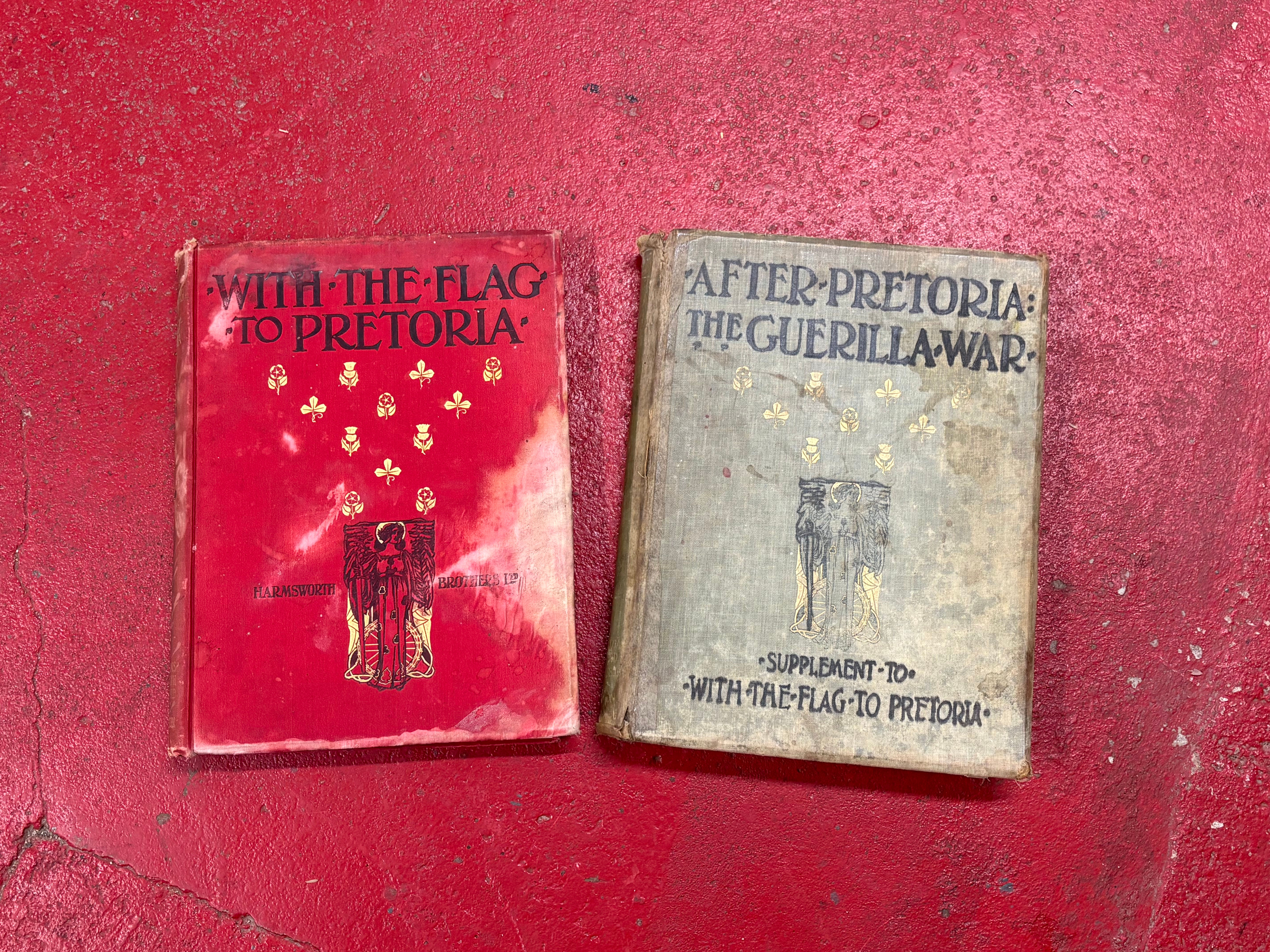 Group of 2 Antique Boer War Books Both First Editions Militaria Military