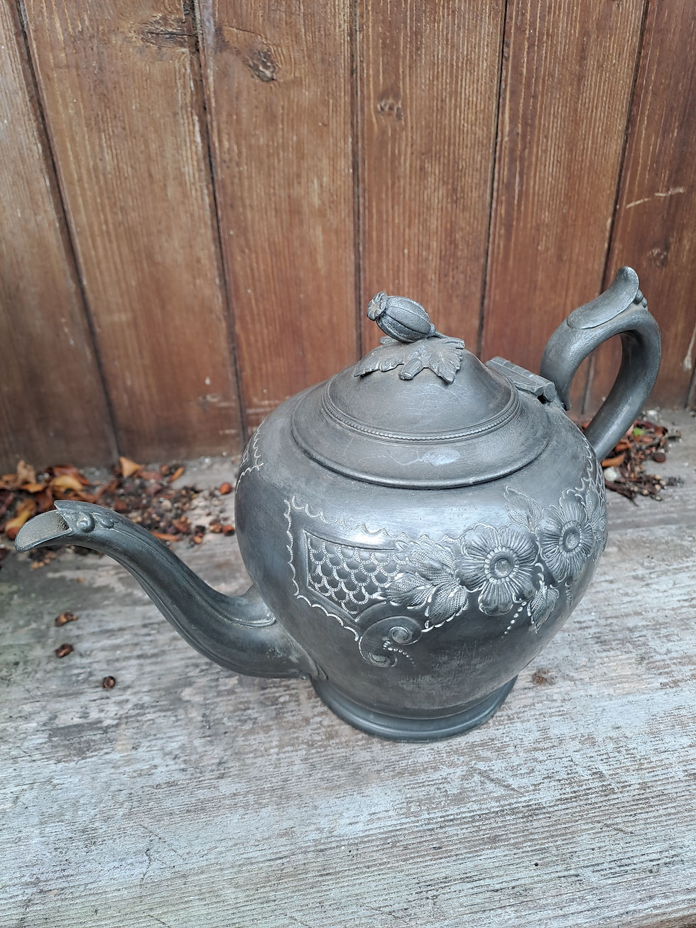 Thumbnail: Victorian Antique Silver Plated Teapot