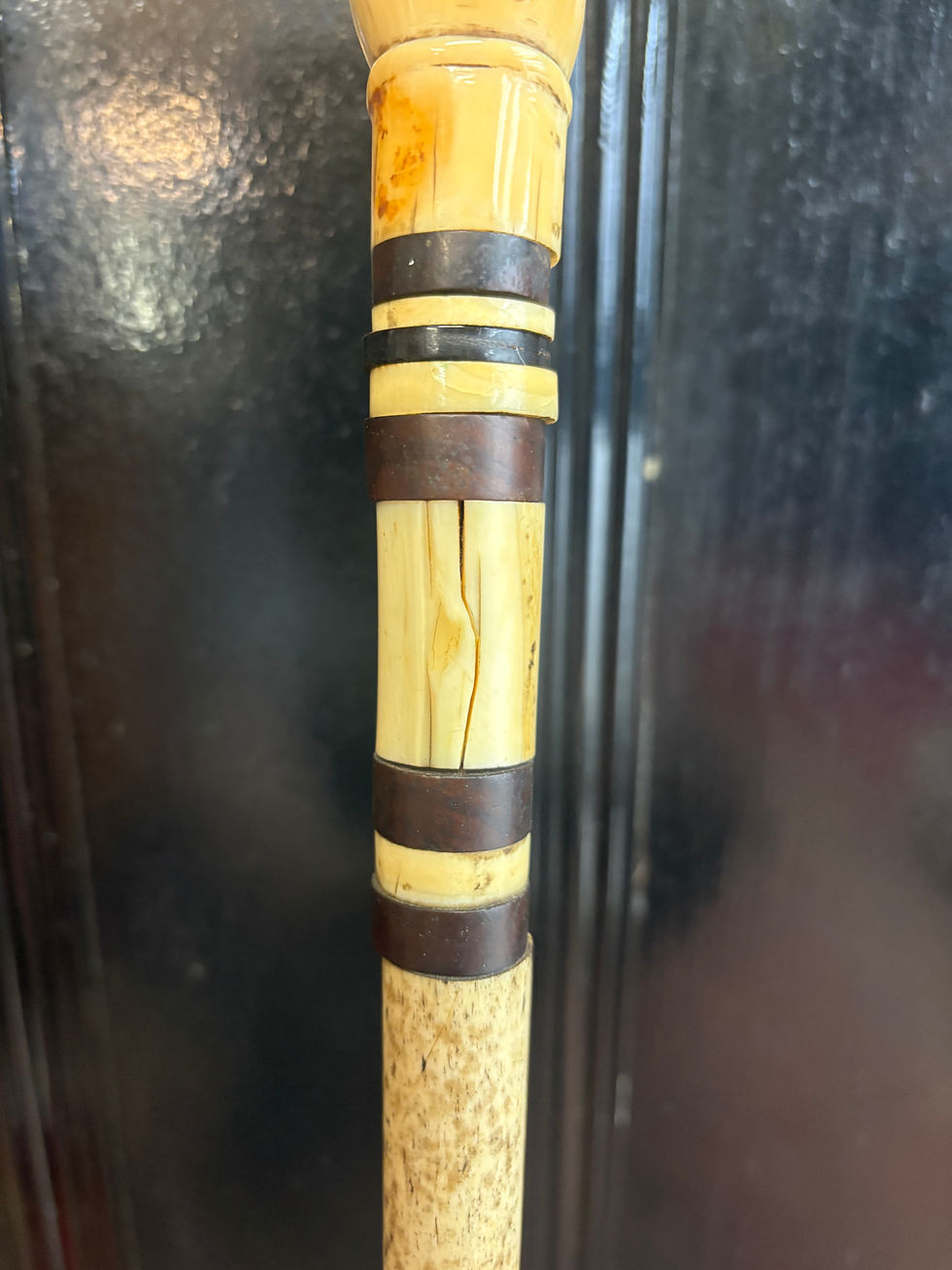 Thumbnail: Antique Carved Bone Walking Stick/Cane with Clenched Fist Design 