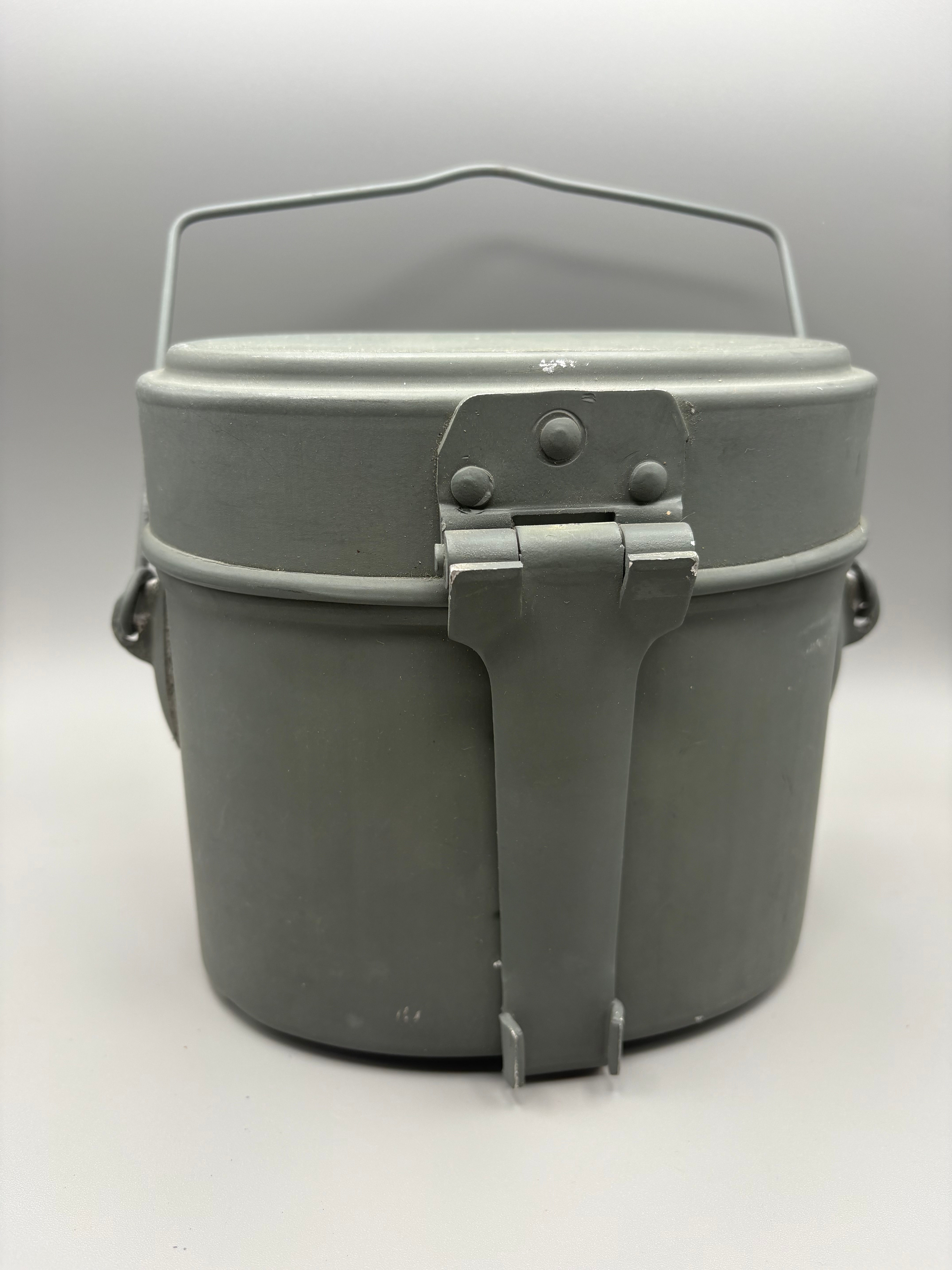 Post War West German Kidney Mess Tin with Carry Handle