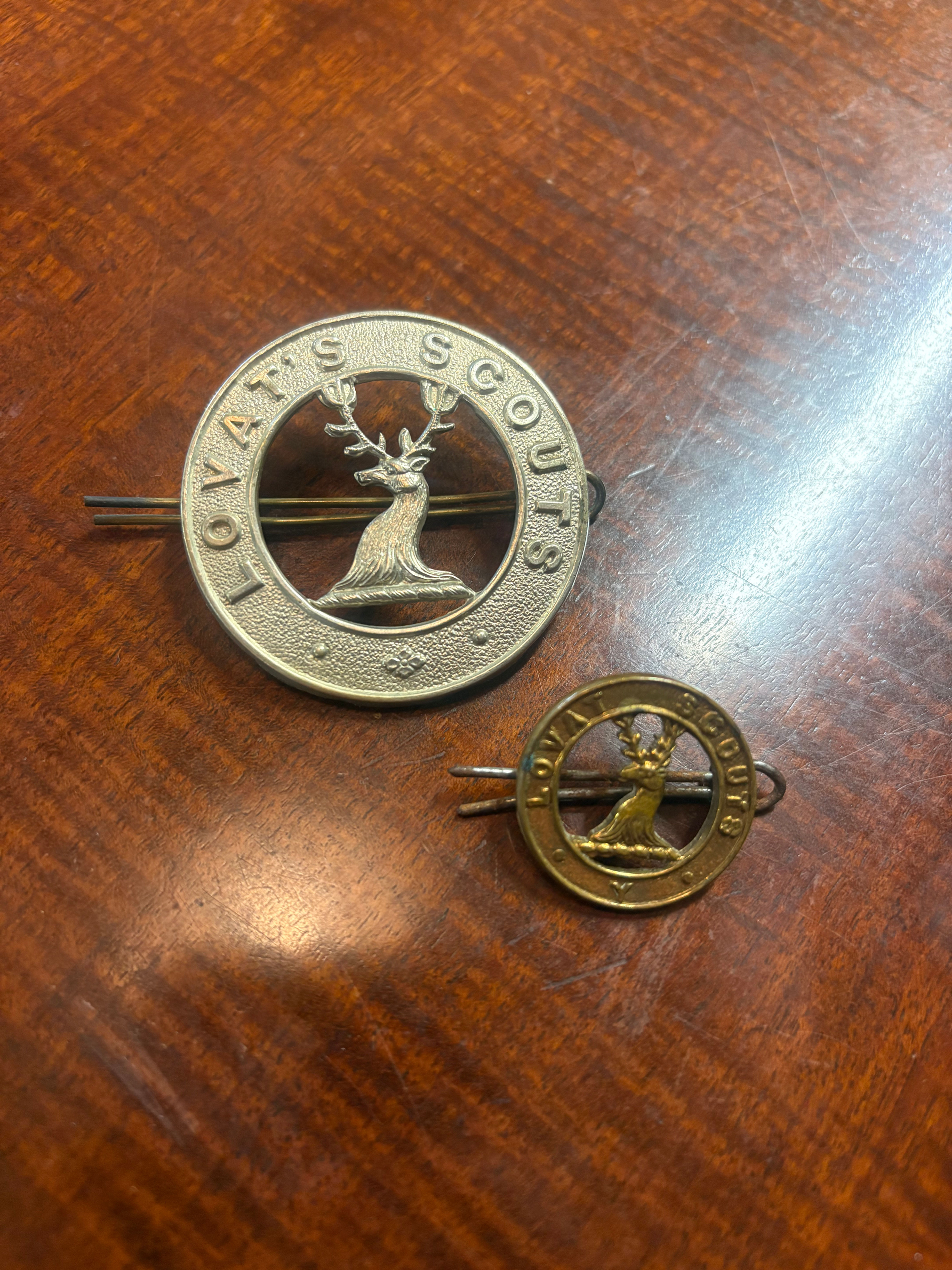 WW1 Lovat’s Scouts Cap Badge and Collar Badge Military Militaria
