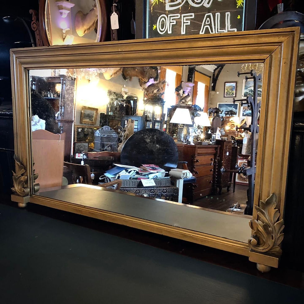 Thumbnail: 19th Century Gilt Over Mantel Mirror