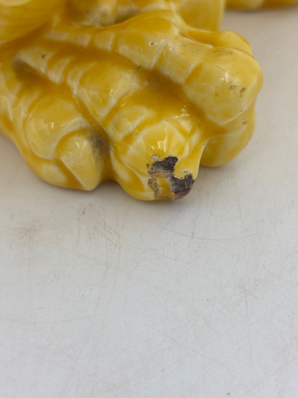 Thumbnail: Rare Antique Late Victorian Burmantofts Pottery faience grotesque griffin/basili
