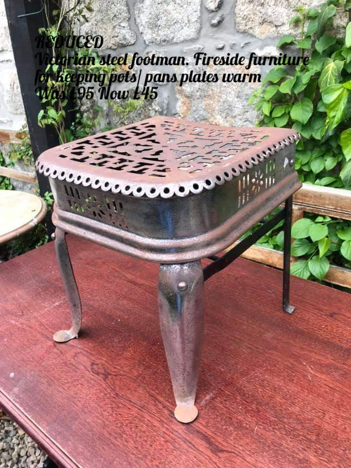 ON SALE Victorian Steel Footman