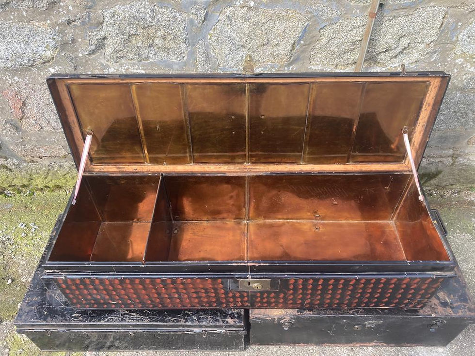 Thumbnail: Deed or Military Metal storage box/ Furniture/ locker