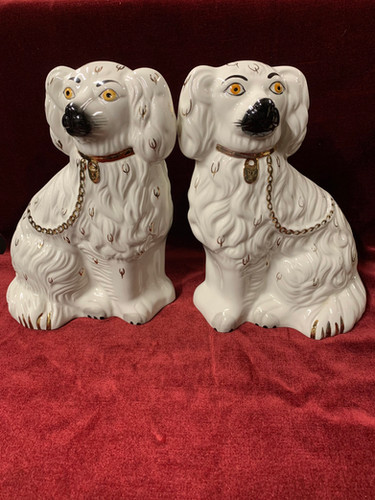 Pair of Vintage Beswick Wally Dogs 1378-3 Large Strichen Antiques