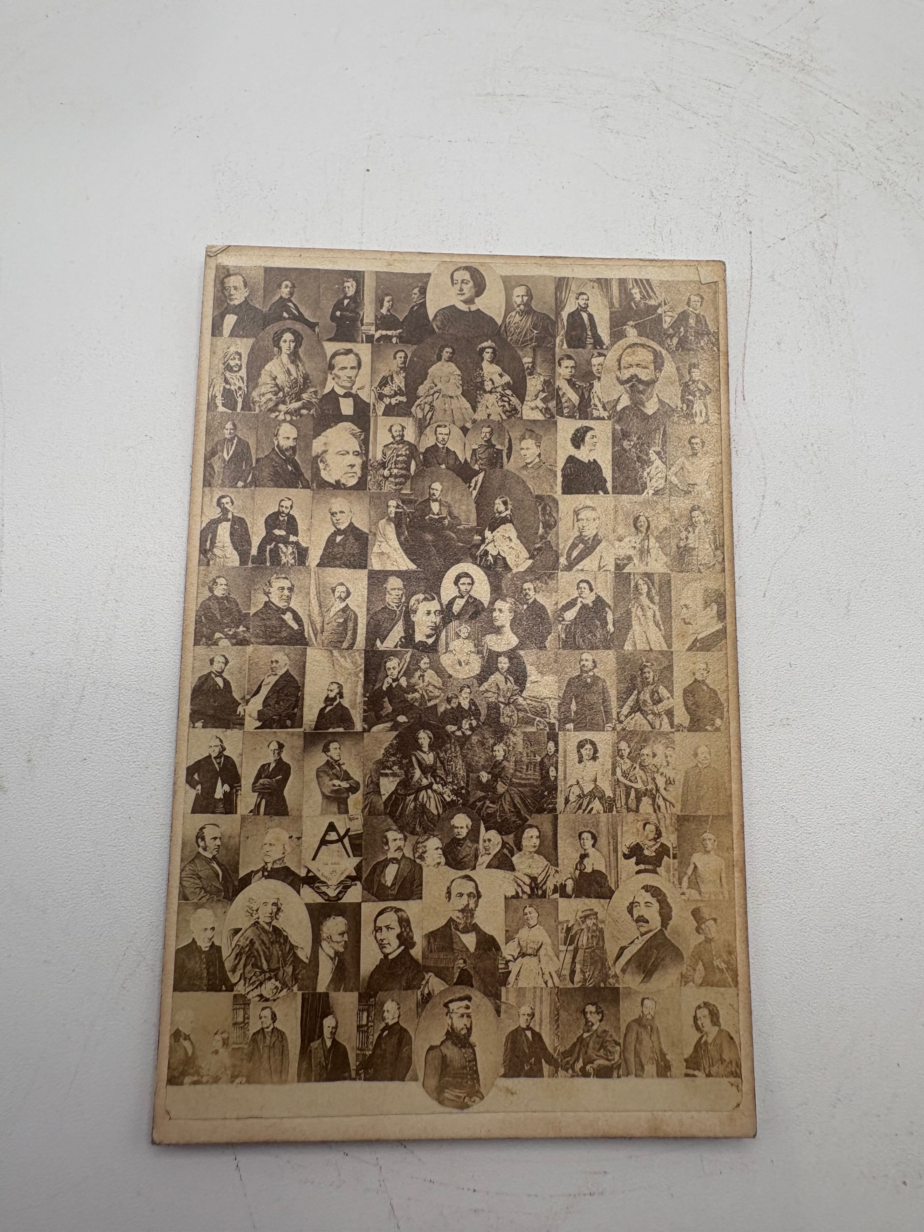 Antique Cabinet Card Of a Plethora of Politicians, Royals and Socialites