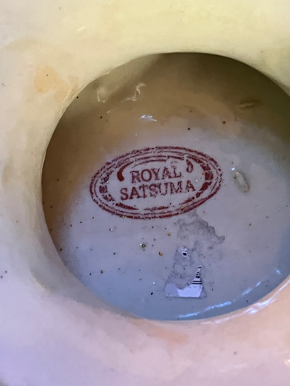 Thumbnail: Royal Satsuma Footed Centrepiece Bowl With Oriental Design