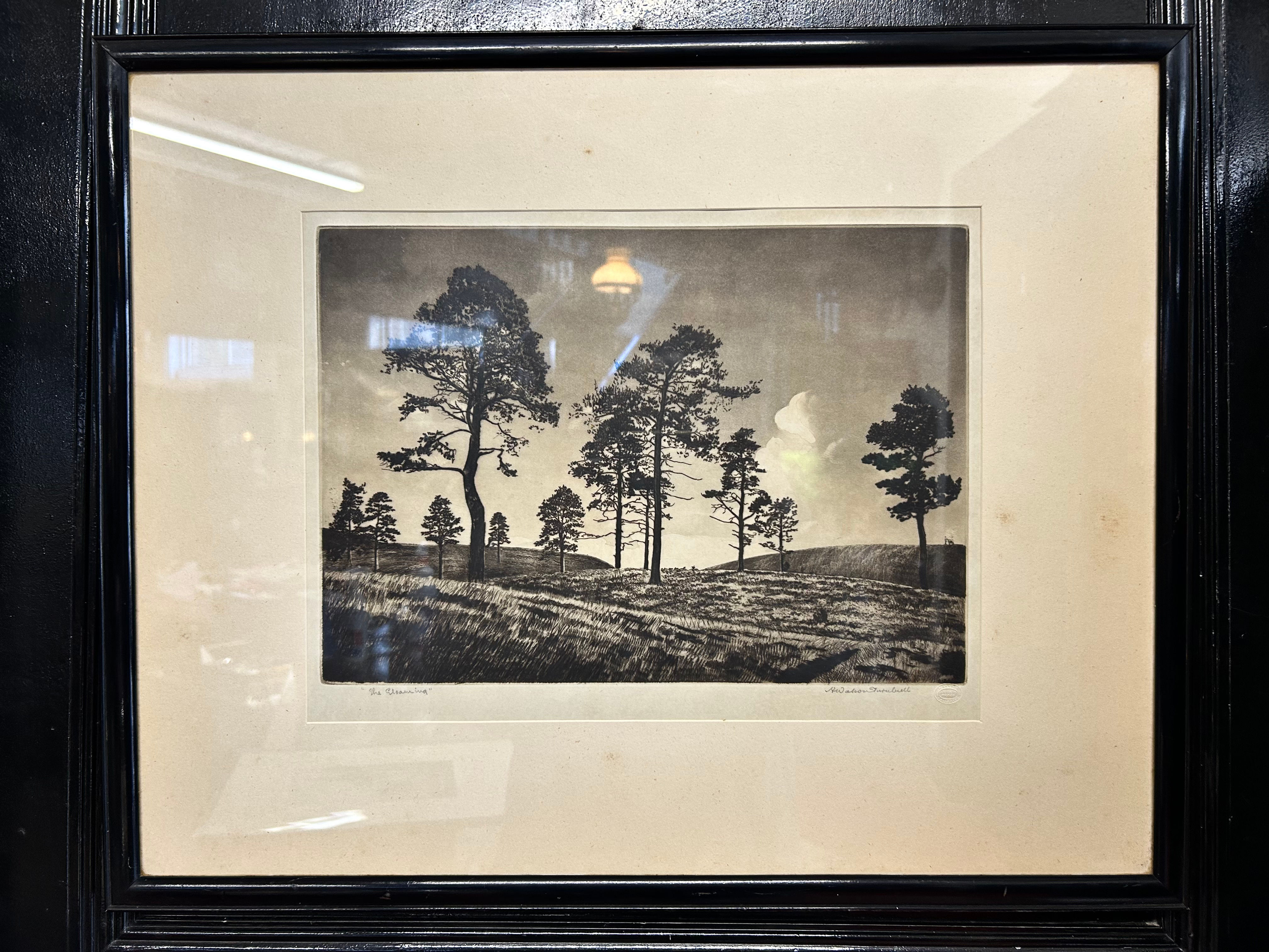 “The Gloaming” Etching By Scottish Printmaker Andrew Watson Turnbull (1874–1957)