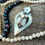 Thumbnail: Antique Carved Mother Of Pearl Sacred HeArt Cross Silver Jewelry Chain