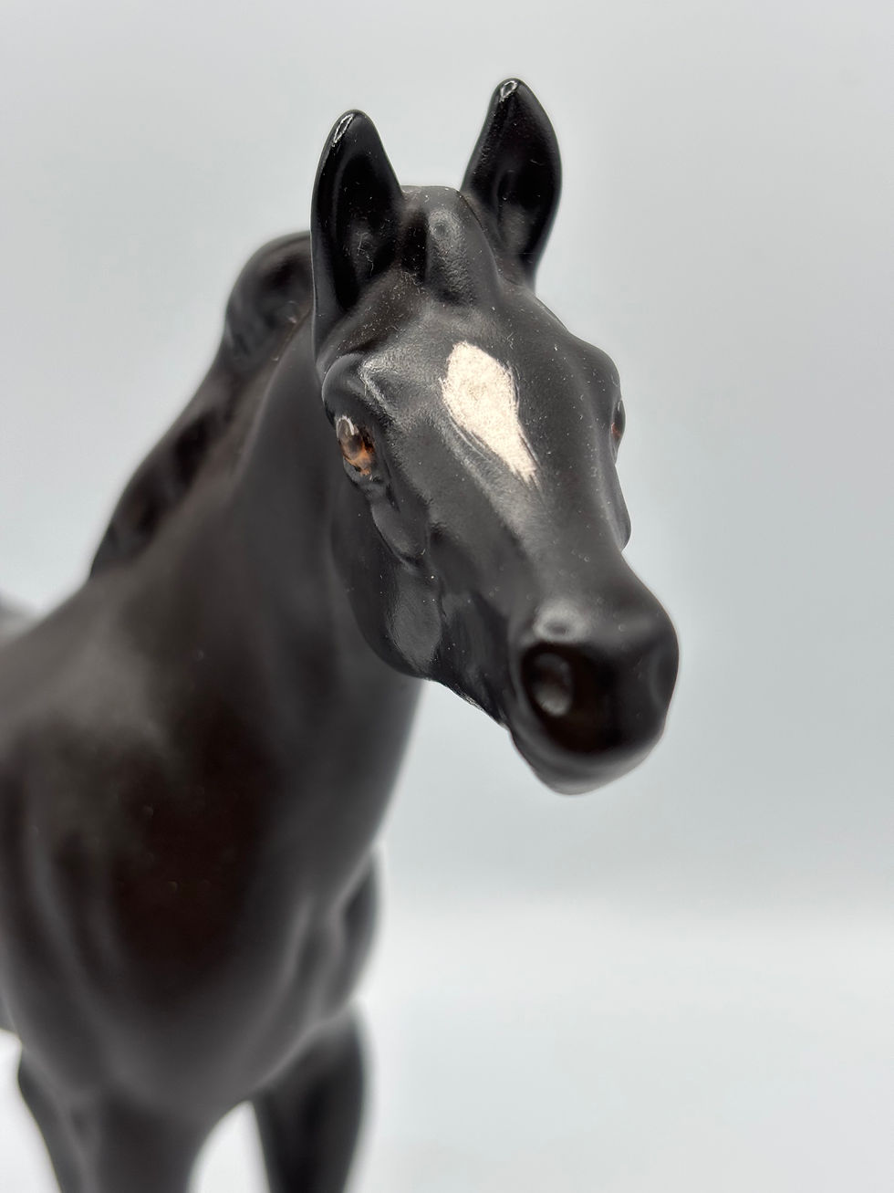 Thumbnail: Beswick Black Beauty Foal Rare Satin Matt Black Vintage Model 