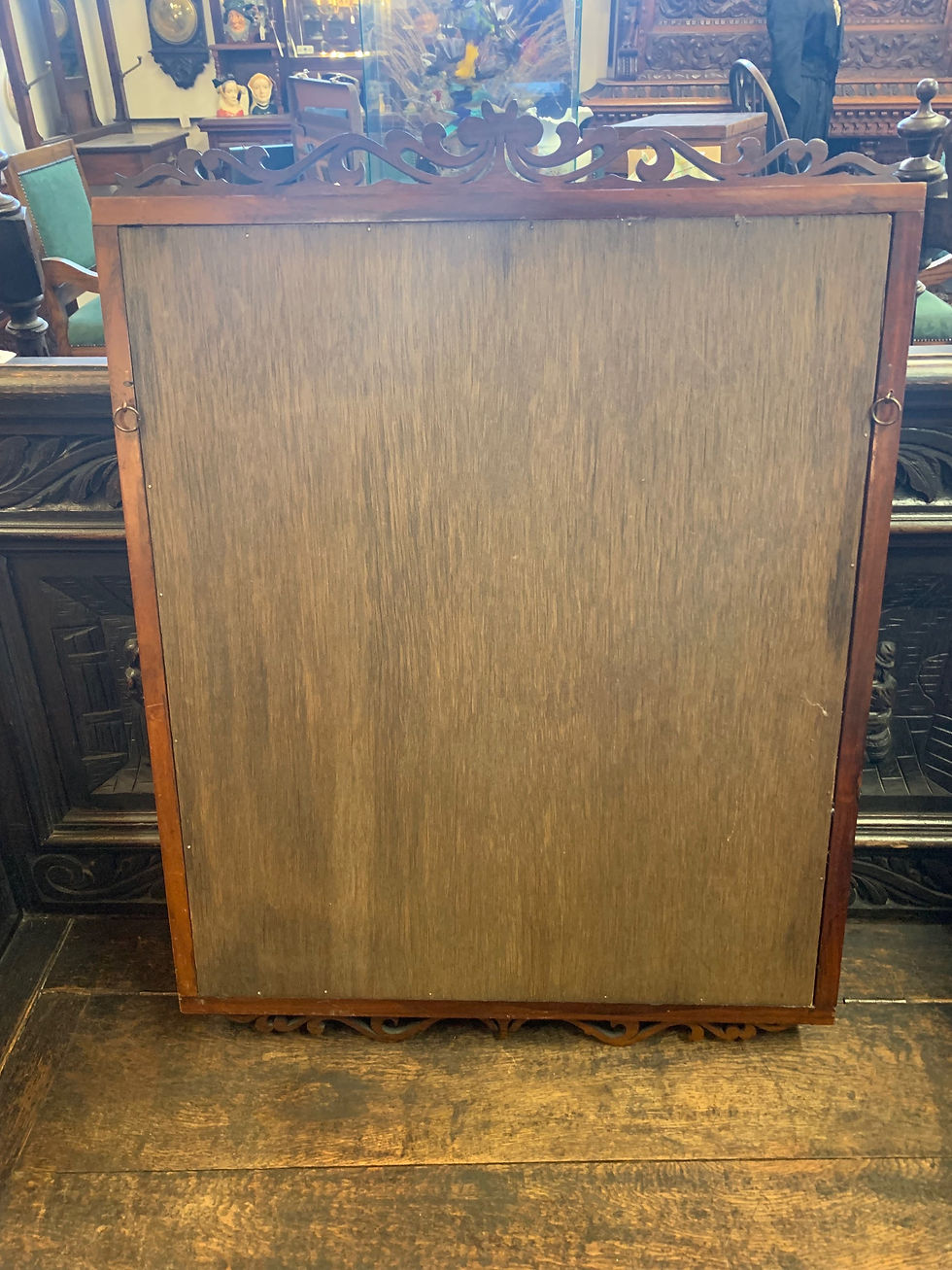 Thumbnail: Mahogany Bevelled Glass Mirror