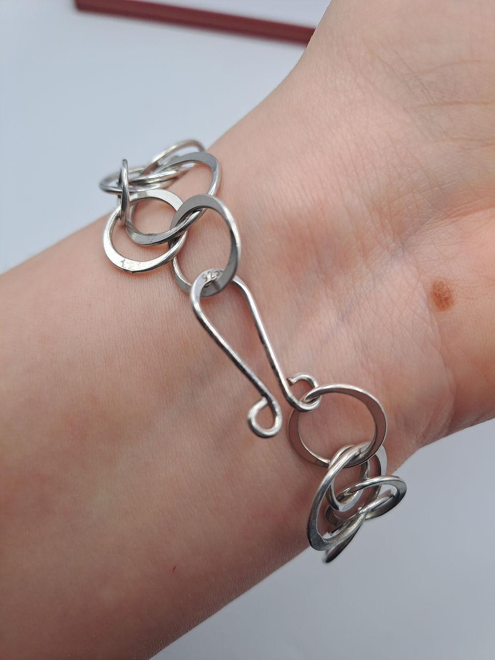 Thumbnail: 925 Silver Modernist Bracelet