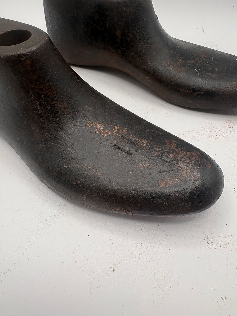 Thumbnail:  Pair of Antique Cast Iron Cobblers Shoe Lasts Size 11