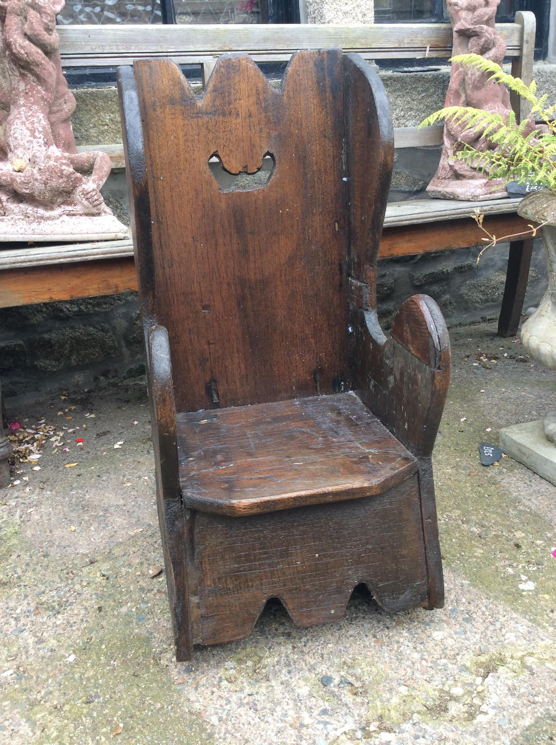 ON SALE Antique 17th Century child’s rocking chair