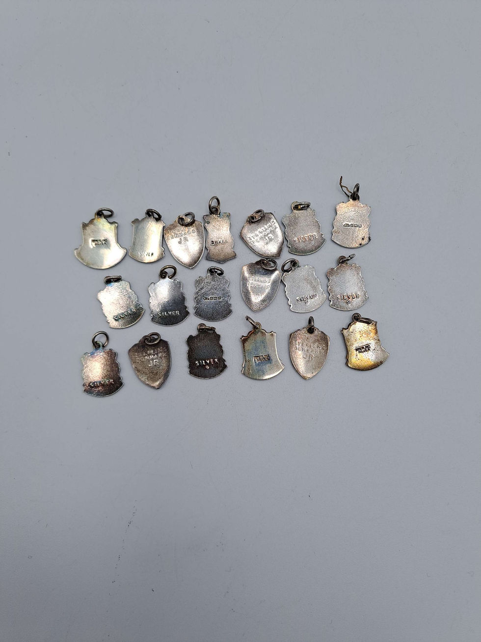 Thumbnail: Vintage 925 Silver Souvenir Shield Charms