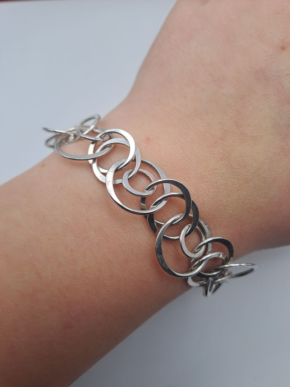 Thumbnail: 925 Silver Modernist Bracelet