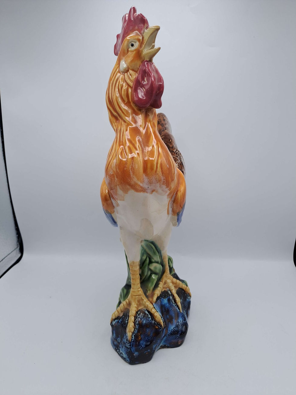 Thumbnail: 1950's Majolica Rooster/ Cockerel Figure