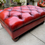 Thumbnail: Tetrad Oskar Ochre Red Buffalo Hide Leather Chesterfield Footstool 