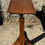 Thumbnail: Antique  Adjustable Walnut Over Bed Table with Casters