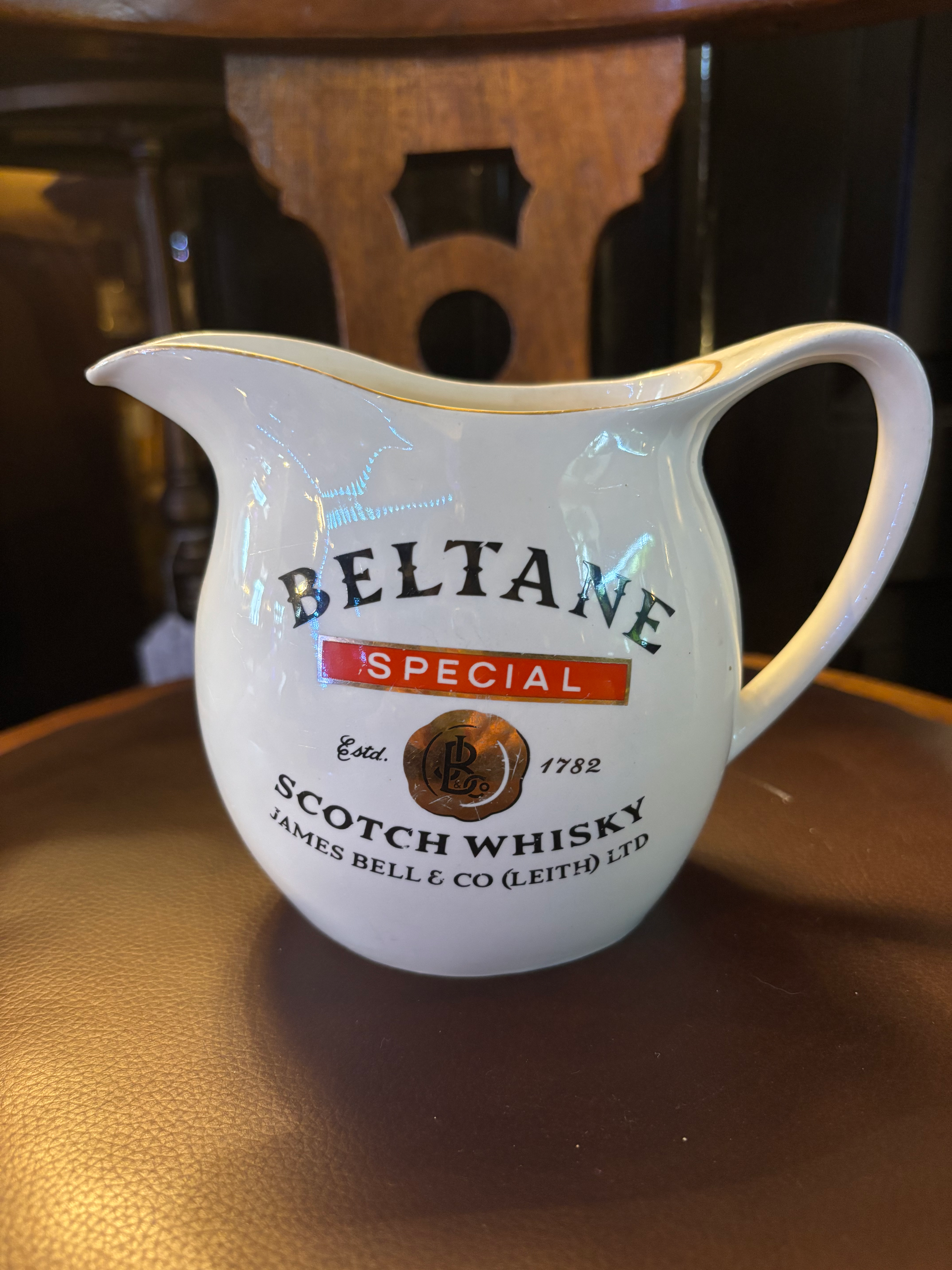Beltane Special Scotch Whisky Water Jug. Burleigh Ware