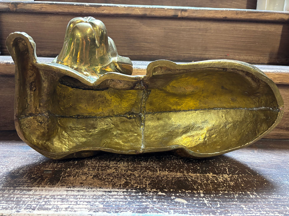 Thumbnail: Brass Dog Dutch or French Style Fireside Companion Possibly in the Syle of a Spa