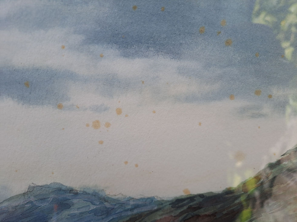 Thumbnail: Original Framed Watercolour "Glen Glass, near Dingwall"