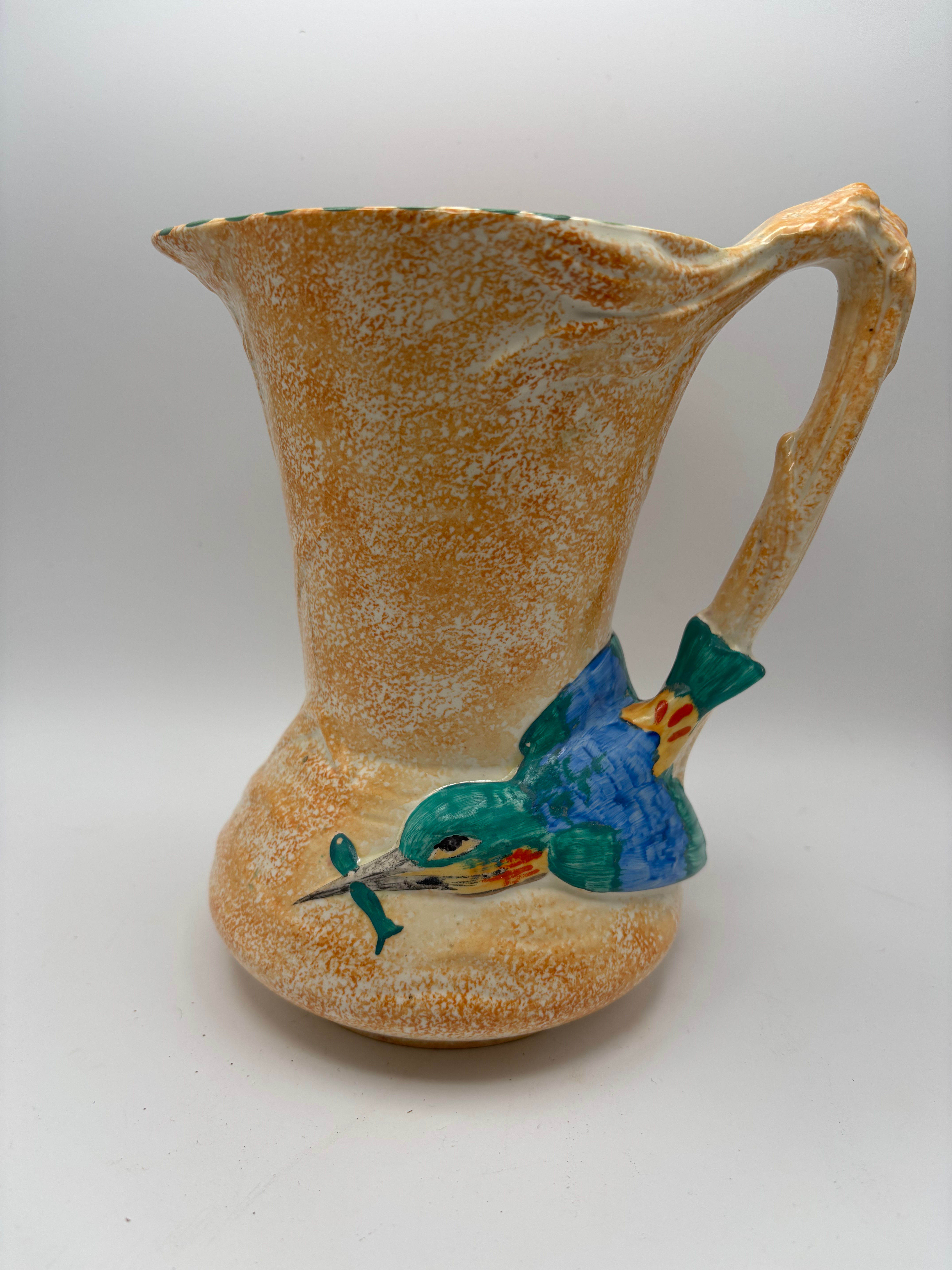 Art Deco Burleigh Ware jug, manufactured by Burgess and Leigh in Staffordshire