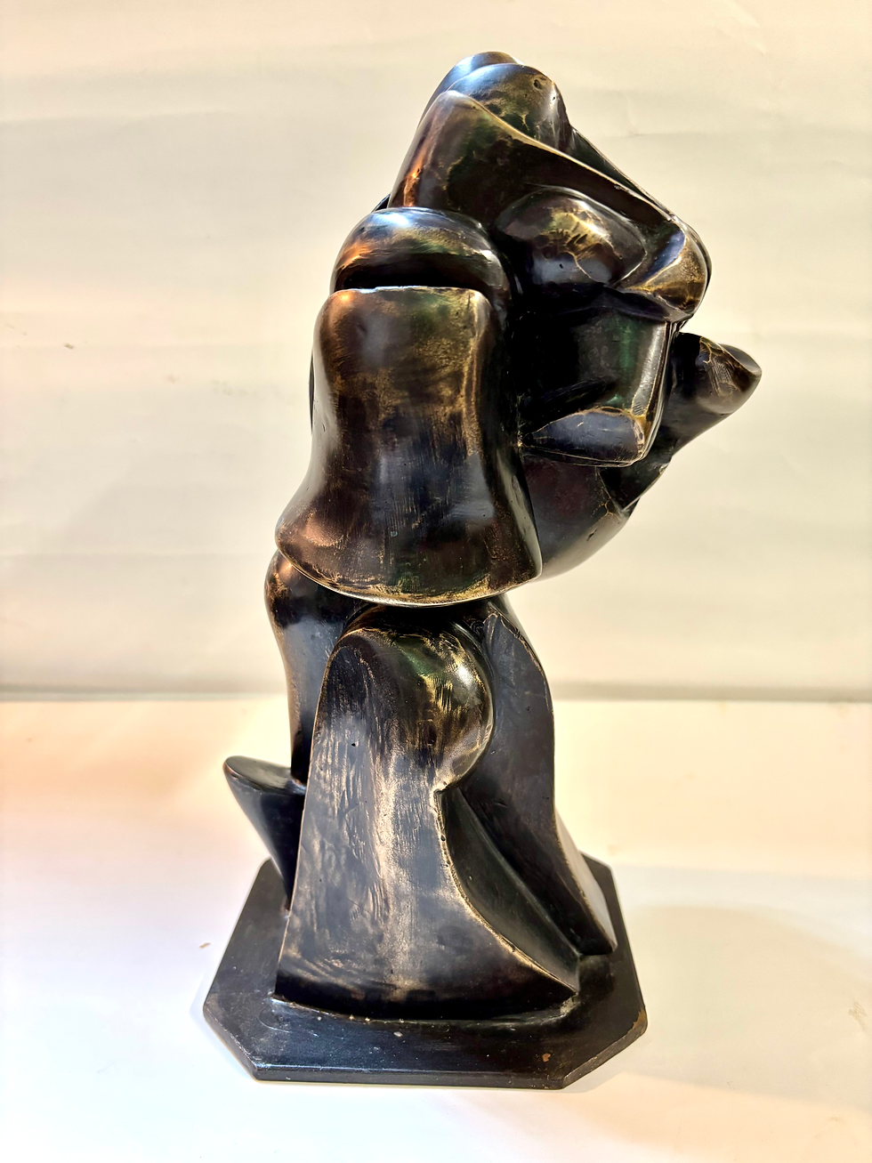 Thumbnail: Large Black Isle Bronze Gauntlet Sculpture  “Defence” By Mike Cairncross