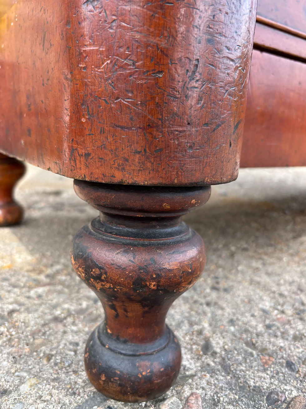 Thumbnail: Ogee Mahogany Chest of drawers With Large Topper & Storage Drawers.