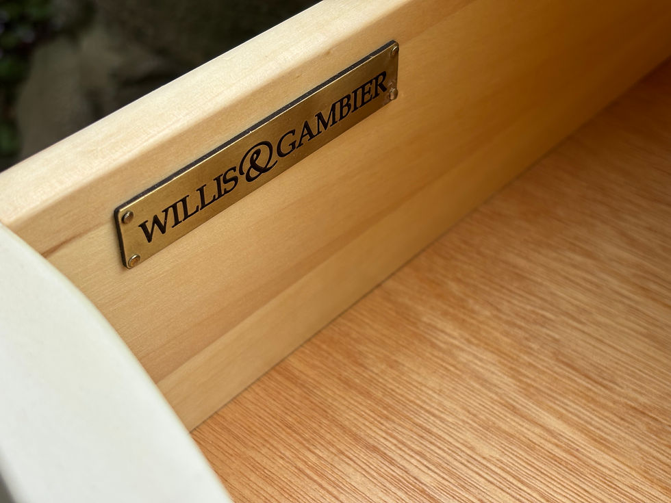 Thumbnail: Pair of Willis & Gambier Bedside Cabinets White Ivory French Style