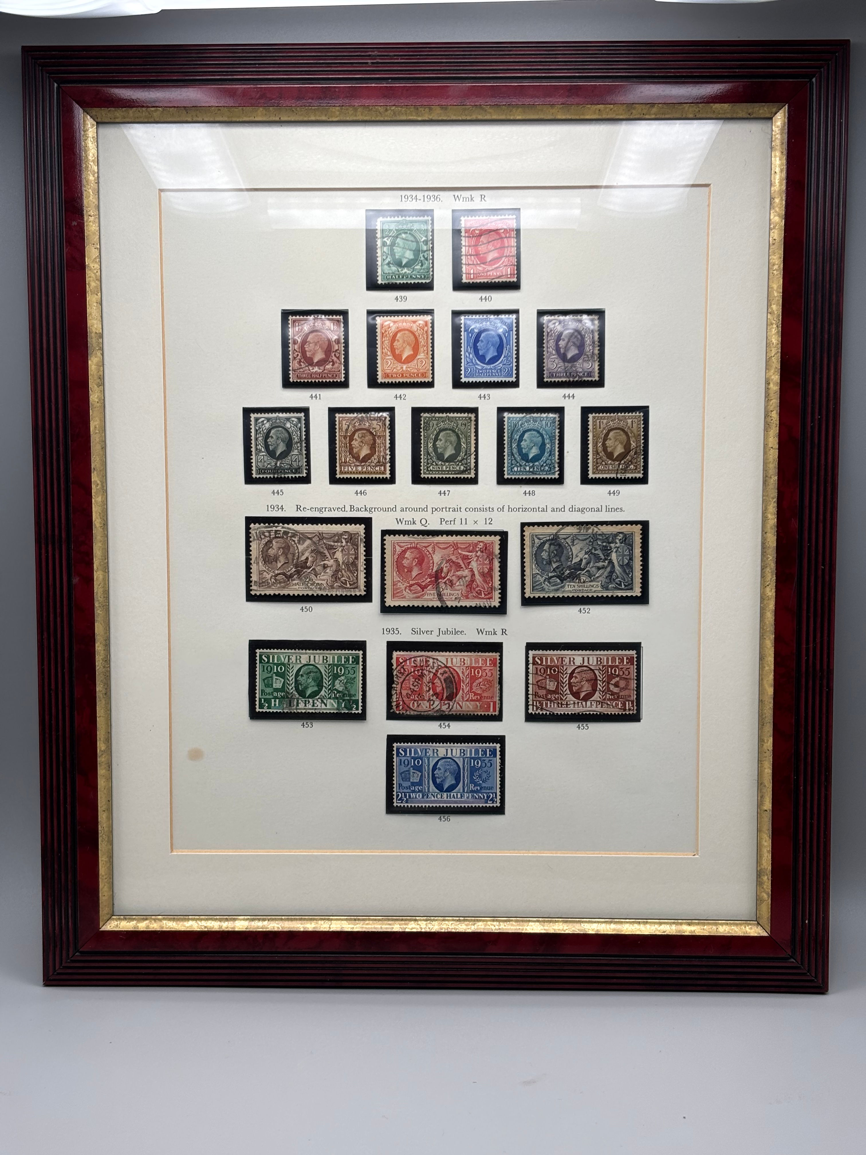 Framed selected region stamps features a custom-framed