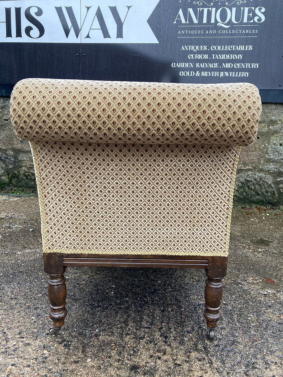 Thumbnail: ON SALE Victorian Mahogany Framed Chaise Lounge.