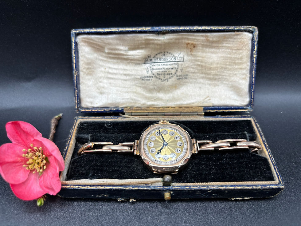 Thumbnail: 1920’s French 9ct Rose Gold Ladies Cocktail  Wrist Watch By Bon Marche. 
