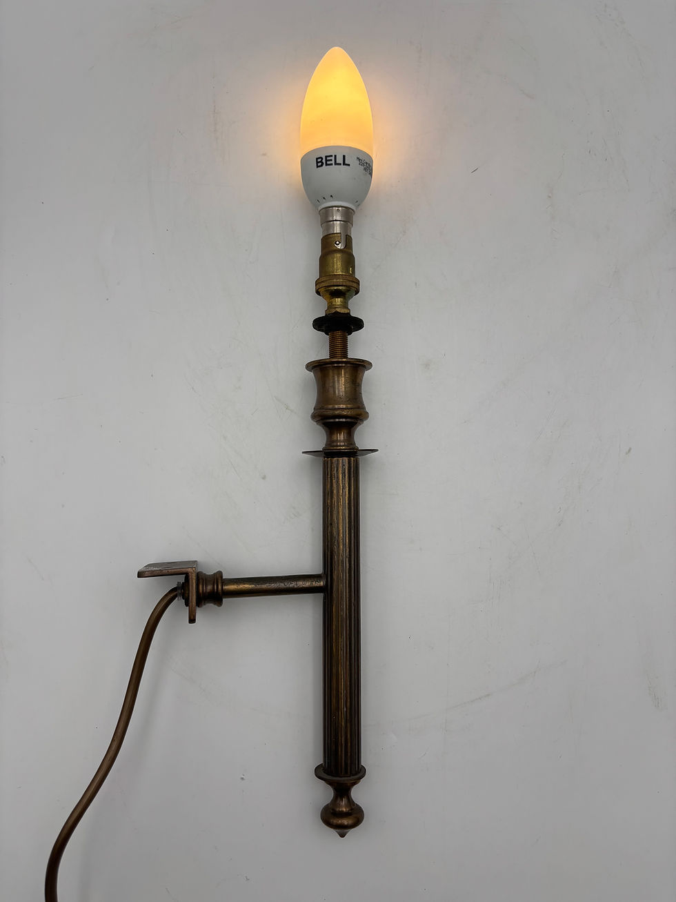 Thumbnail: Georgian Style Corinthian Antique Brass effect Wall Lights fitted with Brackets 