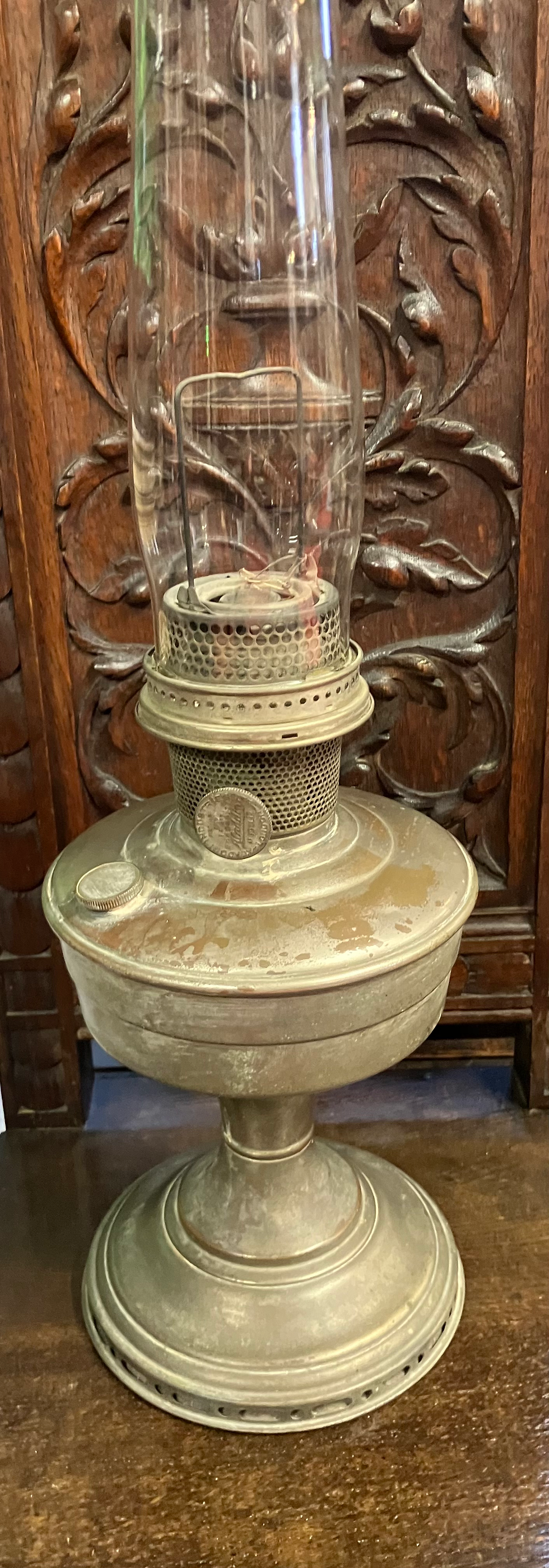 Thumbnail: Aladdin Model 12 Oil Lamp with Matching Chimney