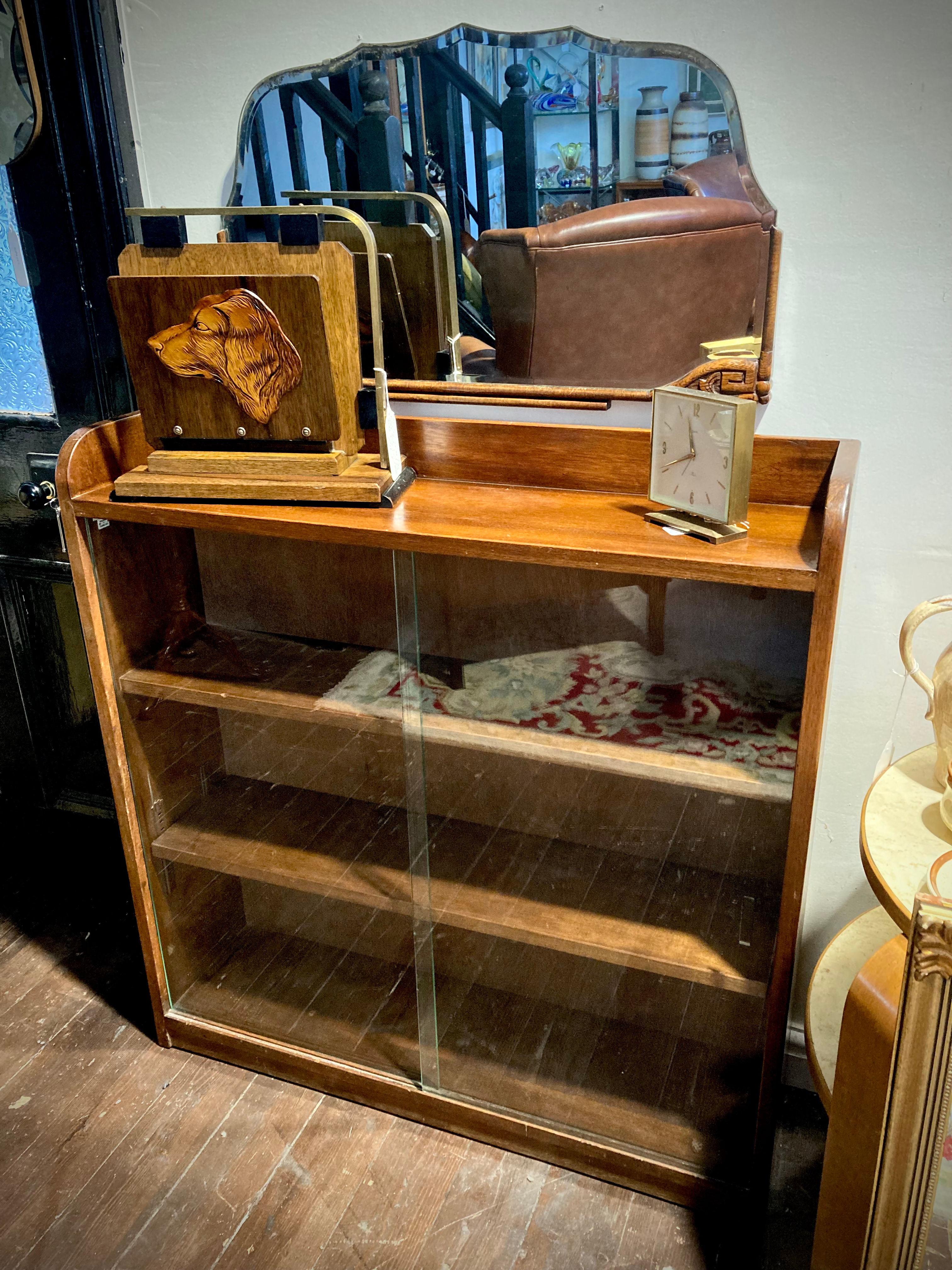 ON SALE Mid Century Teak Phoenix London Glazed Bookcase